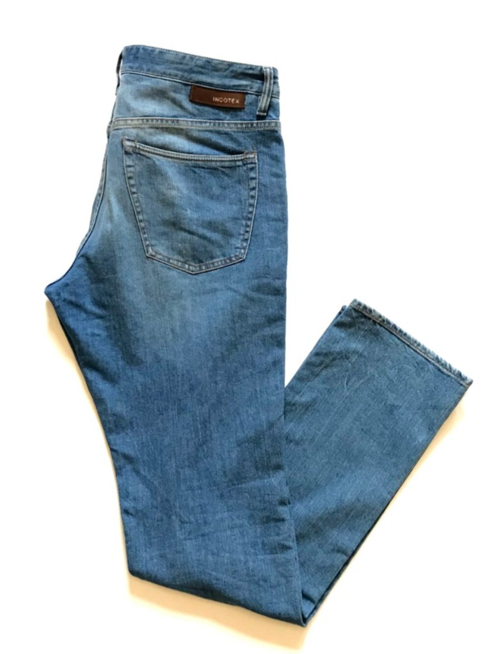 Incotex Ray Regular Denim Jeans Mens 36 Blue 5 Pocket Straight Leg Slowear Pants